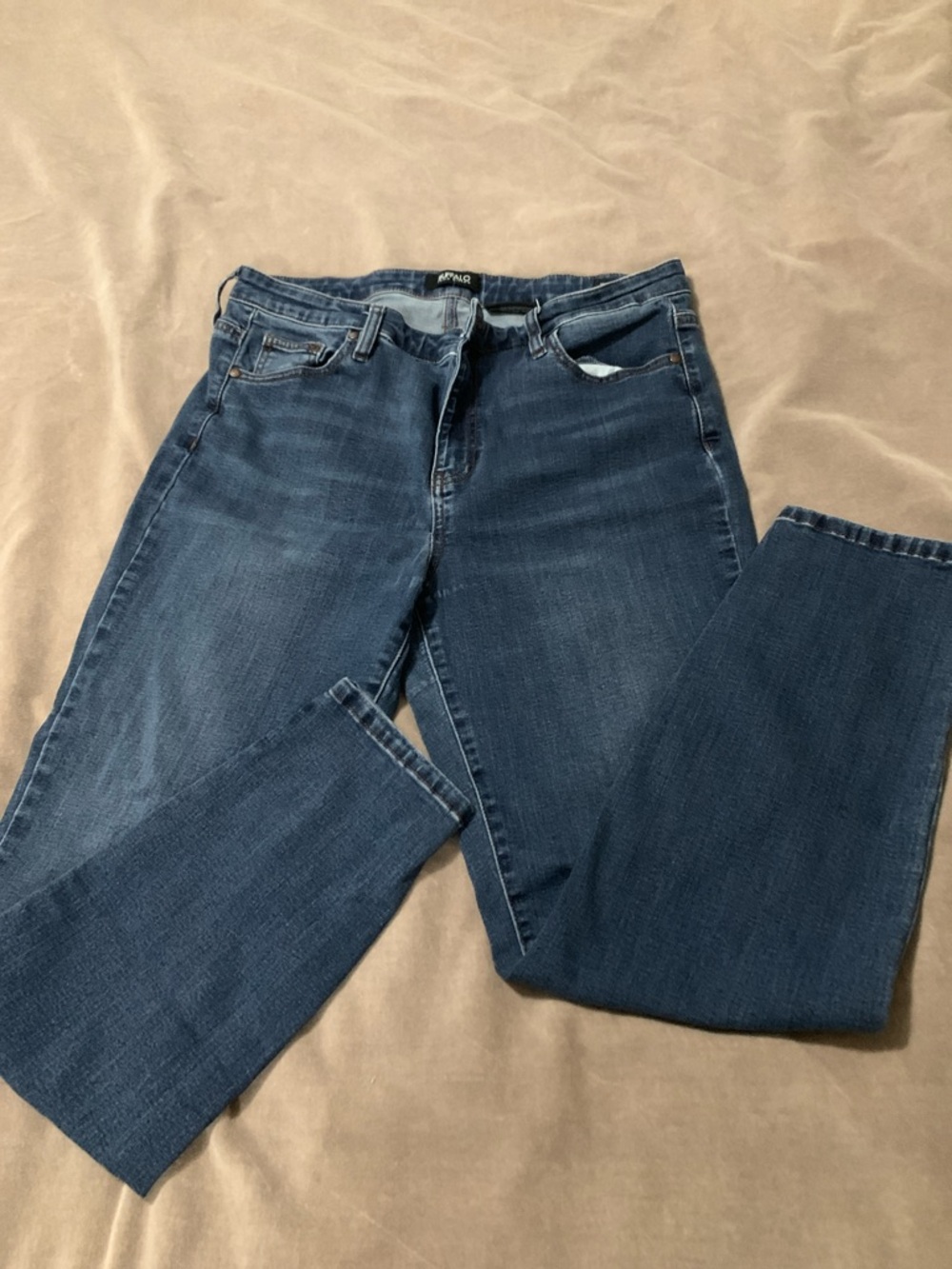 Buffalo David Bitton Women's Straight Leg Jeans in Dark Blue Denim